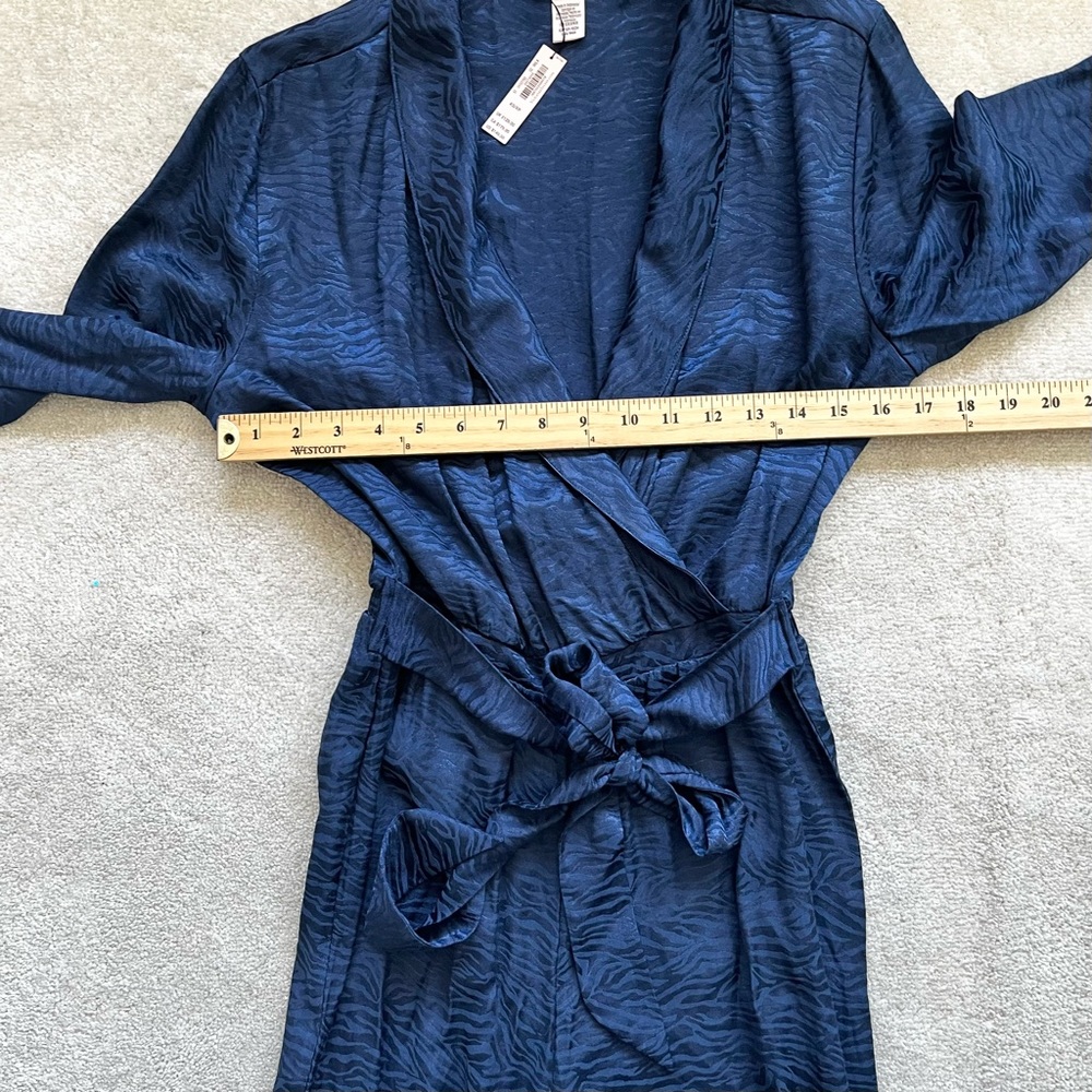 VICTORIA’S SECRET Printed Zebra Jumpsuit Tie Waist Pajama Loungewear XS - Picture 7 of 11